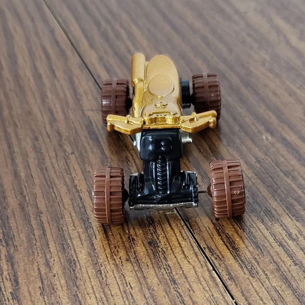 2021 Hot Wheels #2 Baja Blazers 1/10 QUAD ROD Gold w/Brown Wheels